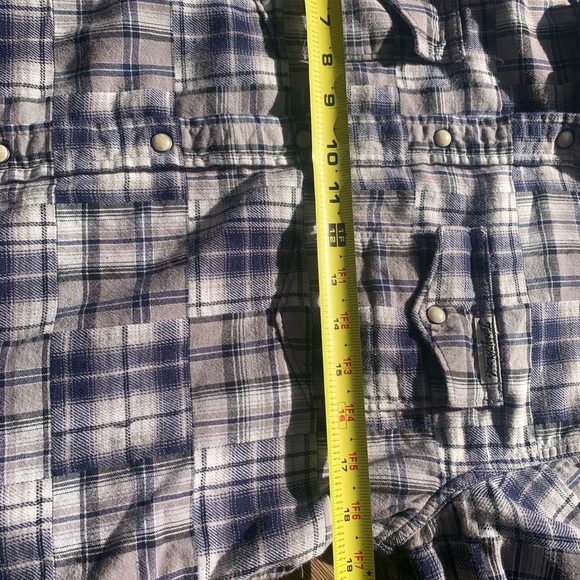 Lucky Brand Flannel Check Plaid Pearl Snap Western Casual Shirt Men Medium - Picture 7 of 9